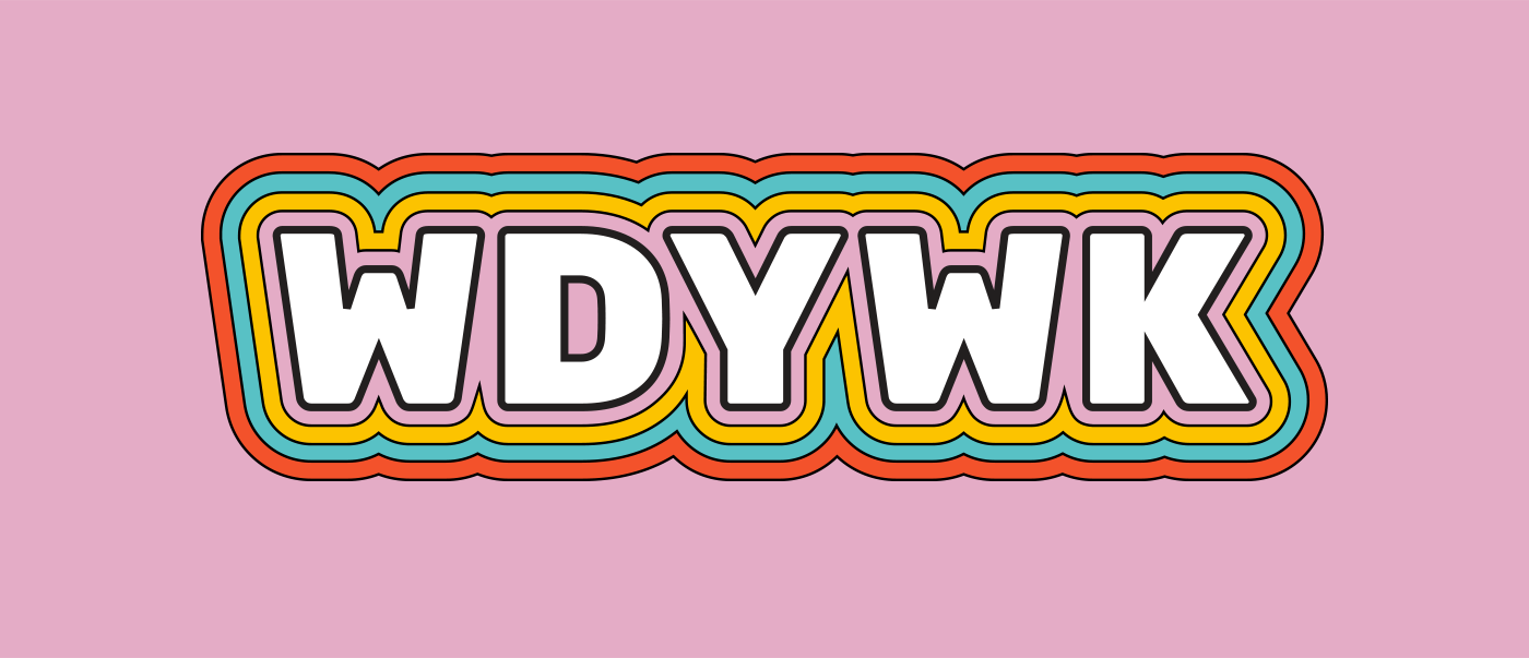 Colorful logo for WDYWK